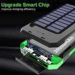 Oukafen Solar Charger, 20000mAh Solar Power Bank